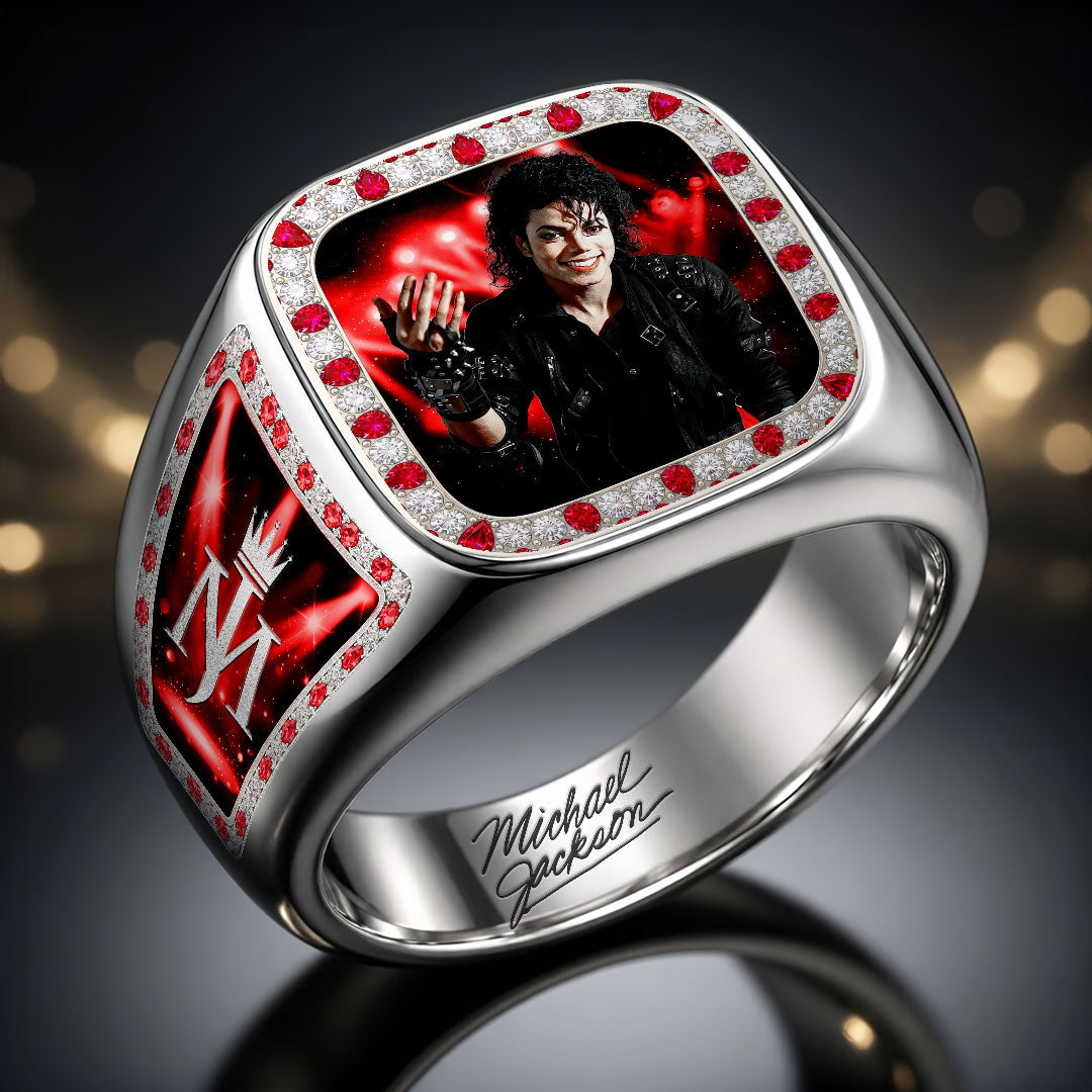 Michael Jackson 3D Engraved Ring – HOATT19365