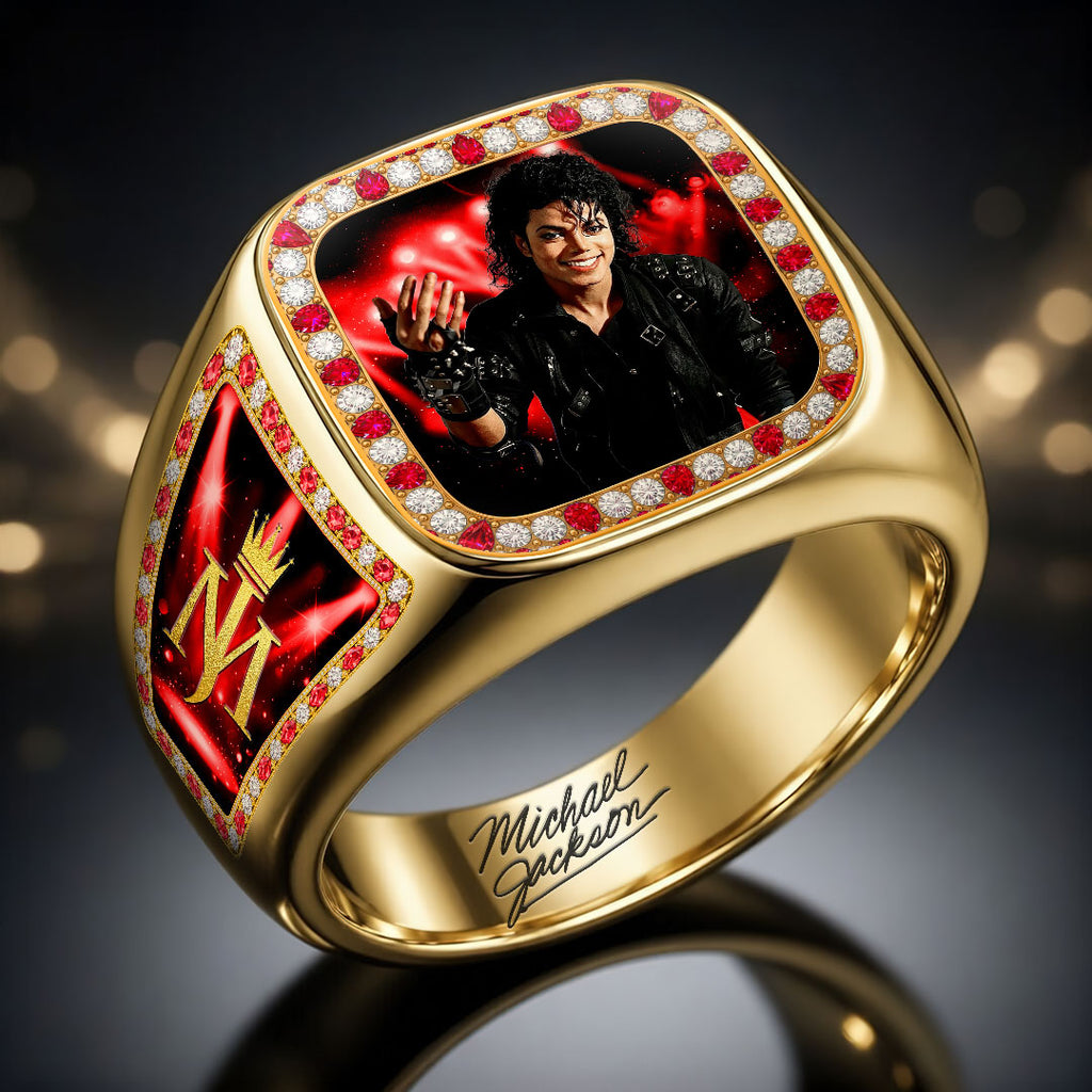 Michael Jackson 3D Engraved Ring – HOATT19365