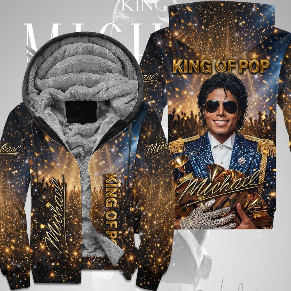 Michael Jackson 3D Fleece Zip Hoodie – TMTHU9535