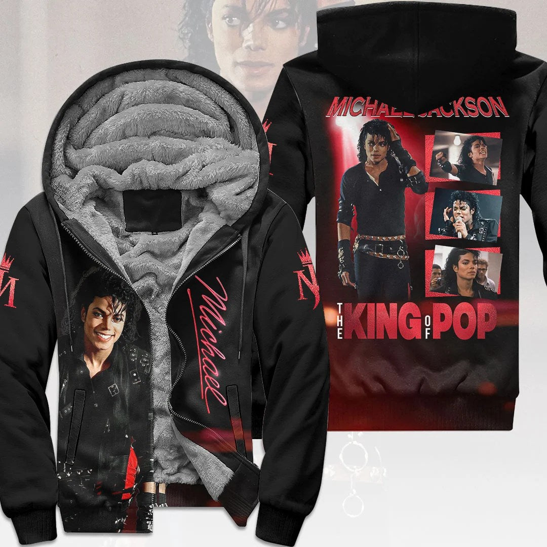 Michael Jackson 3D Fleece Zip Hoodie – HOATT21214