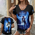 Michael Jackson 3D Women's V-Neck T-Shirt – HOATT17633