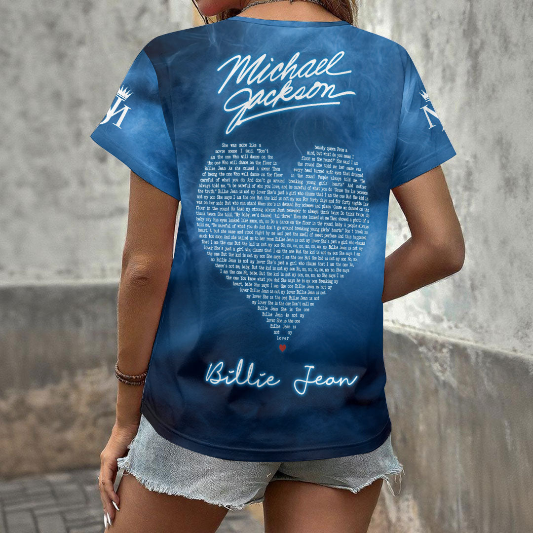 Michael Jackson 3D Women's V-Neck T-Shirt – HOATT19103
