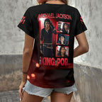 Michael Jackson 3D Women's V-Neck T-Shirt – HOATT19104