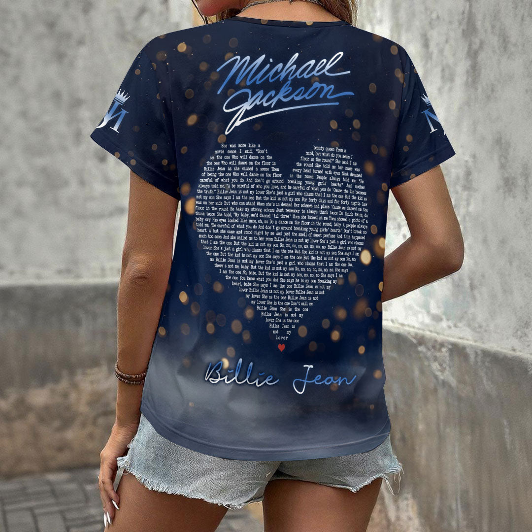 Michael Jackson 3D Women's V-Neck T-Shirt – HOATT20021