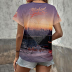 Michael Jackson 3D Women's V-Neck T-Shirt – HOATT20198