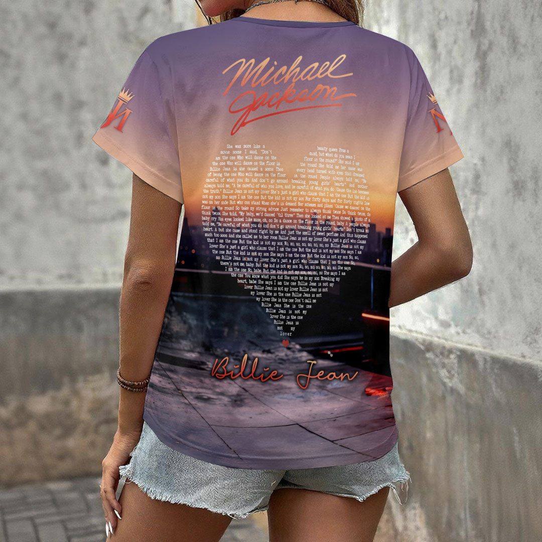Michael Jackson 3D Women's V-Neck T-Shirt – HOATT20198