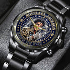 Michael Jackson Black Stainless Steel Watch – TMTHU6260