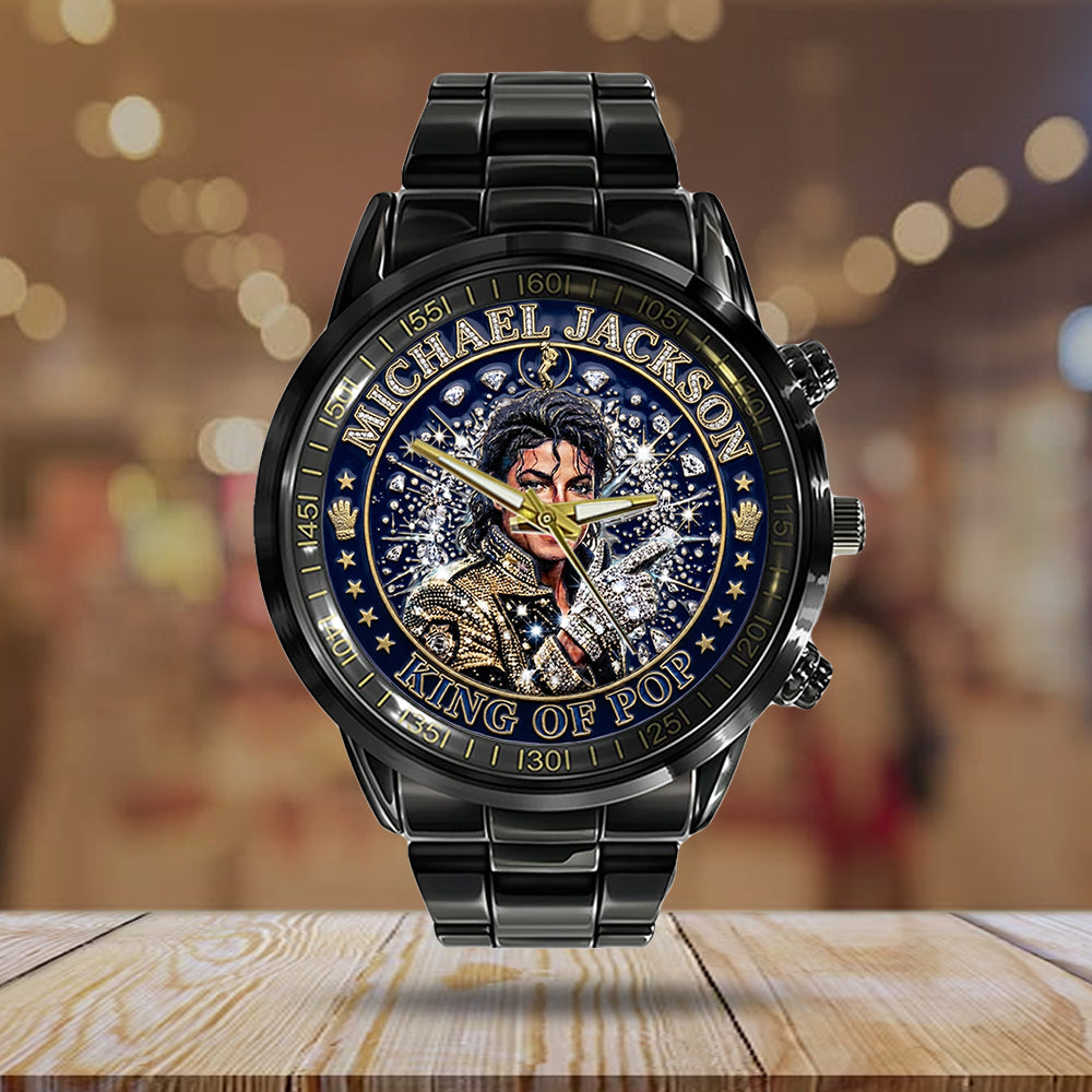 Michael Jackson Black Stainless Steel Watch – TMTHU6260