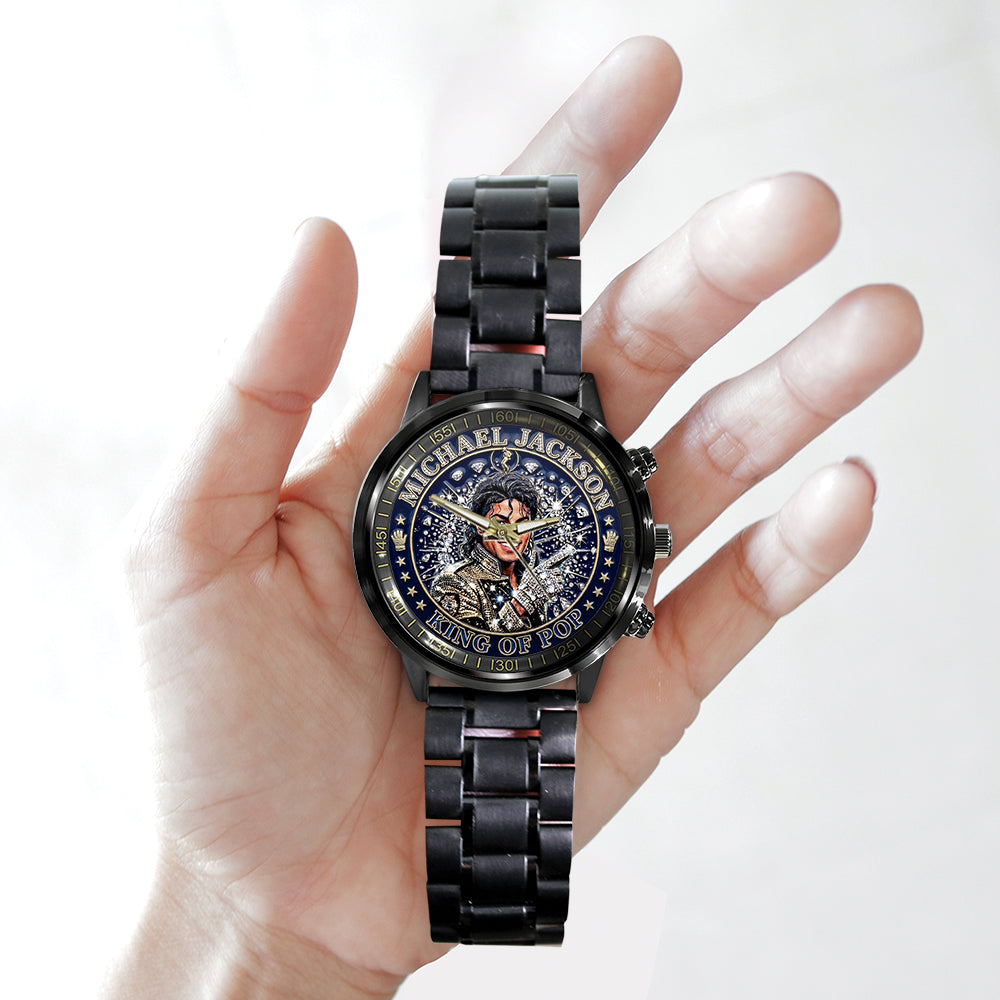 Michael Jackson Black Stainless Steel Watch – TMTHU6260