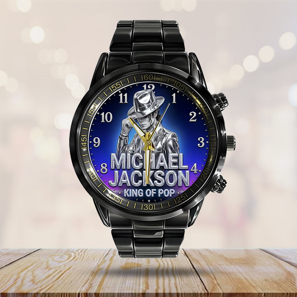 Michael Jackson Black Stainless Steel Watch – TMTHU7014