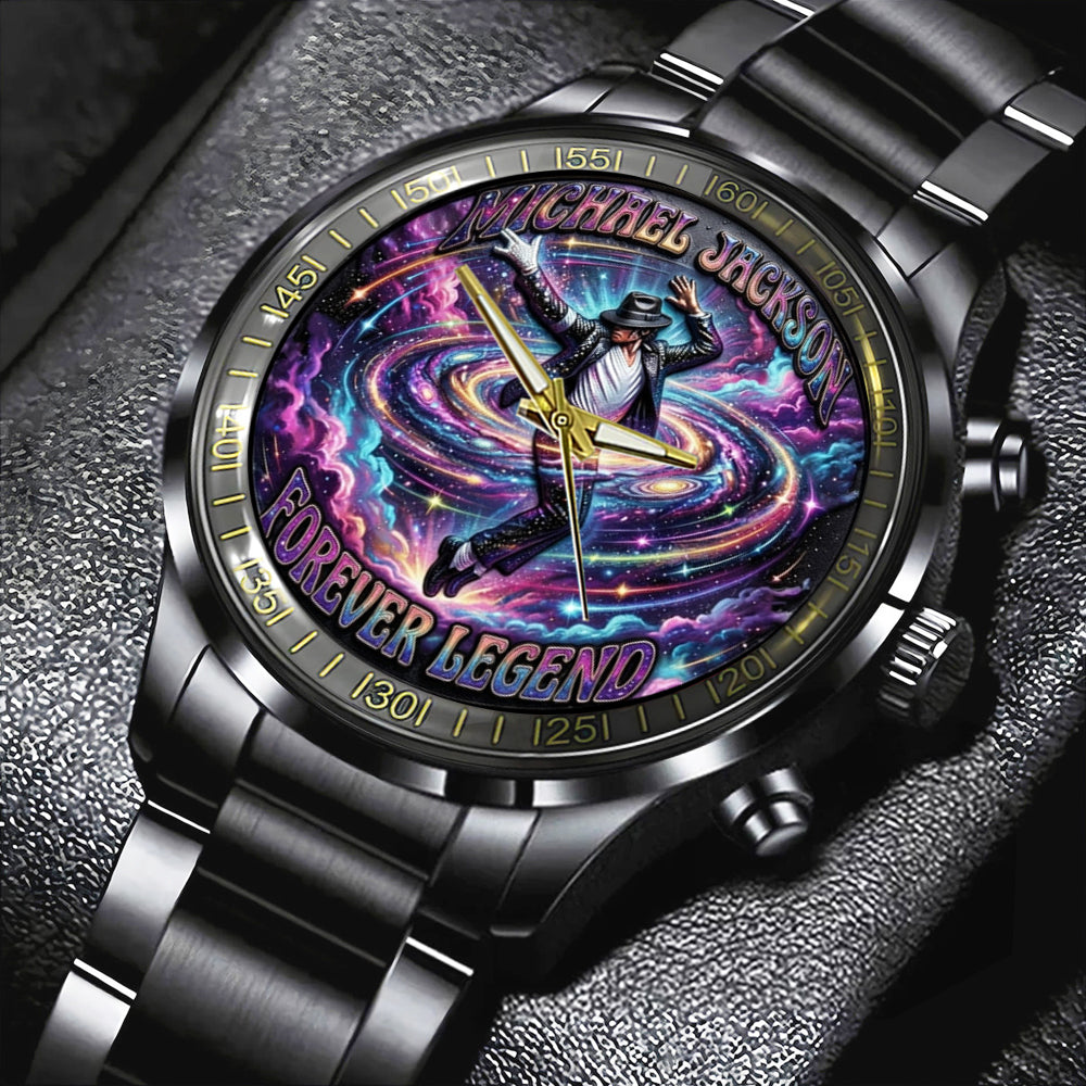 Michael Jackson Black Stainless Steel Watch – TMTHU7325