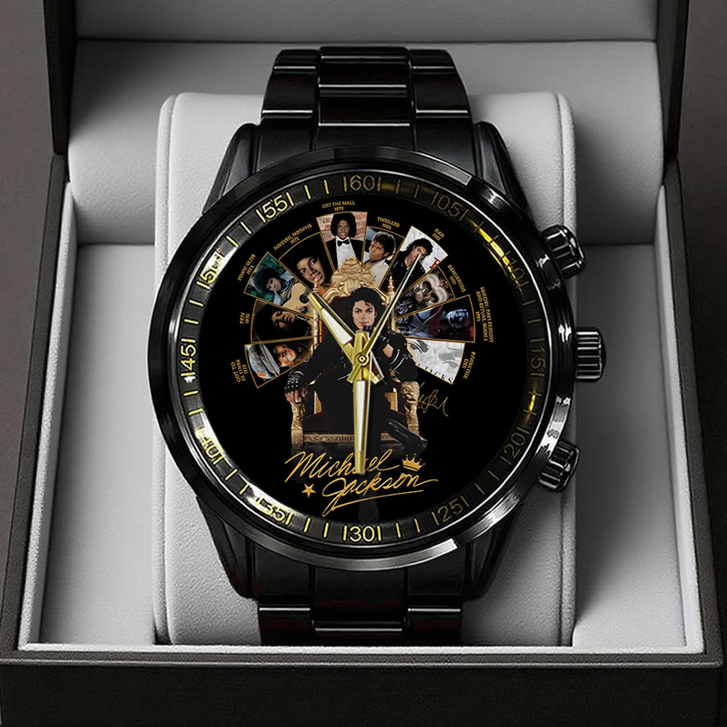 Michael Jackson Black Stainless Steel Watch – TANTN22467