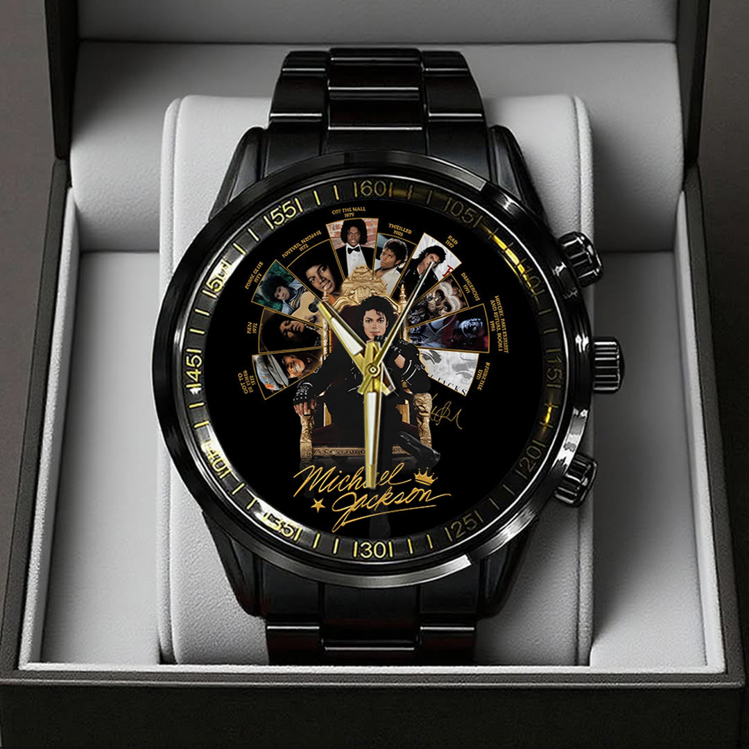 Michael Jackson Black Stainless Steel Watch – TANTN22467