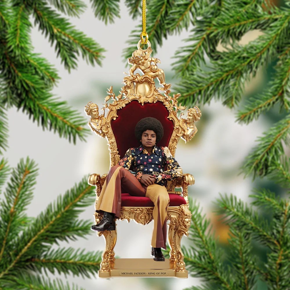 Michael Jackson Custom Shape 2-side Printed Acrylic Ornament – TMTHU9529