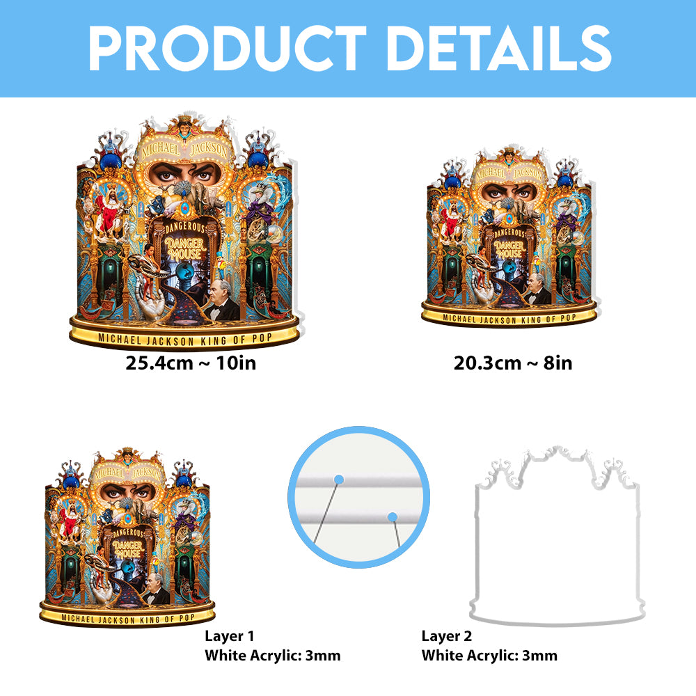Michael Jackson Custom Shape Acrylic Light Box – TMTHU6764