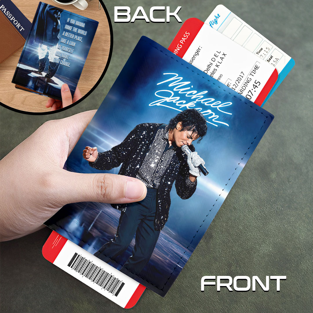 Michael Jackson Leather Passport Cover – HOATT18458