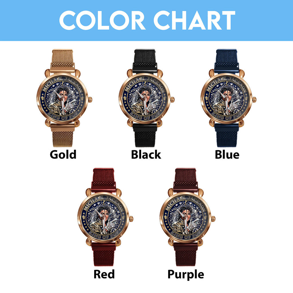 Michael Jackson Mesh Strap Quartz Watch – TMTHU6261