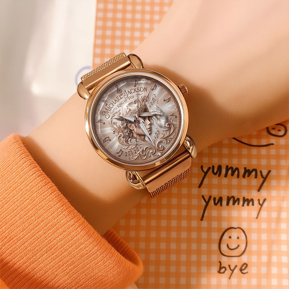 Michael Jackson Mesh Strap Quartz Watch – TMTHU6786