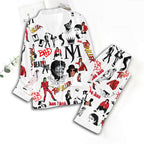 Michael Jackson Satin Pajama Set with Piping – TMTHU7701