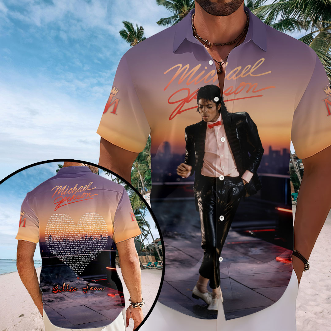 Michael Jackson Short Sleeve Button-Down Shirt – HOATT20192
