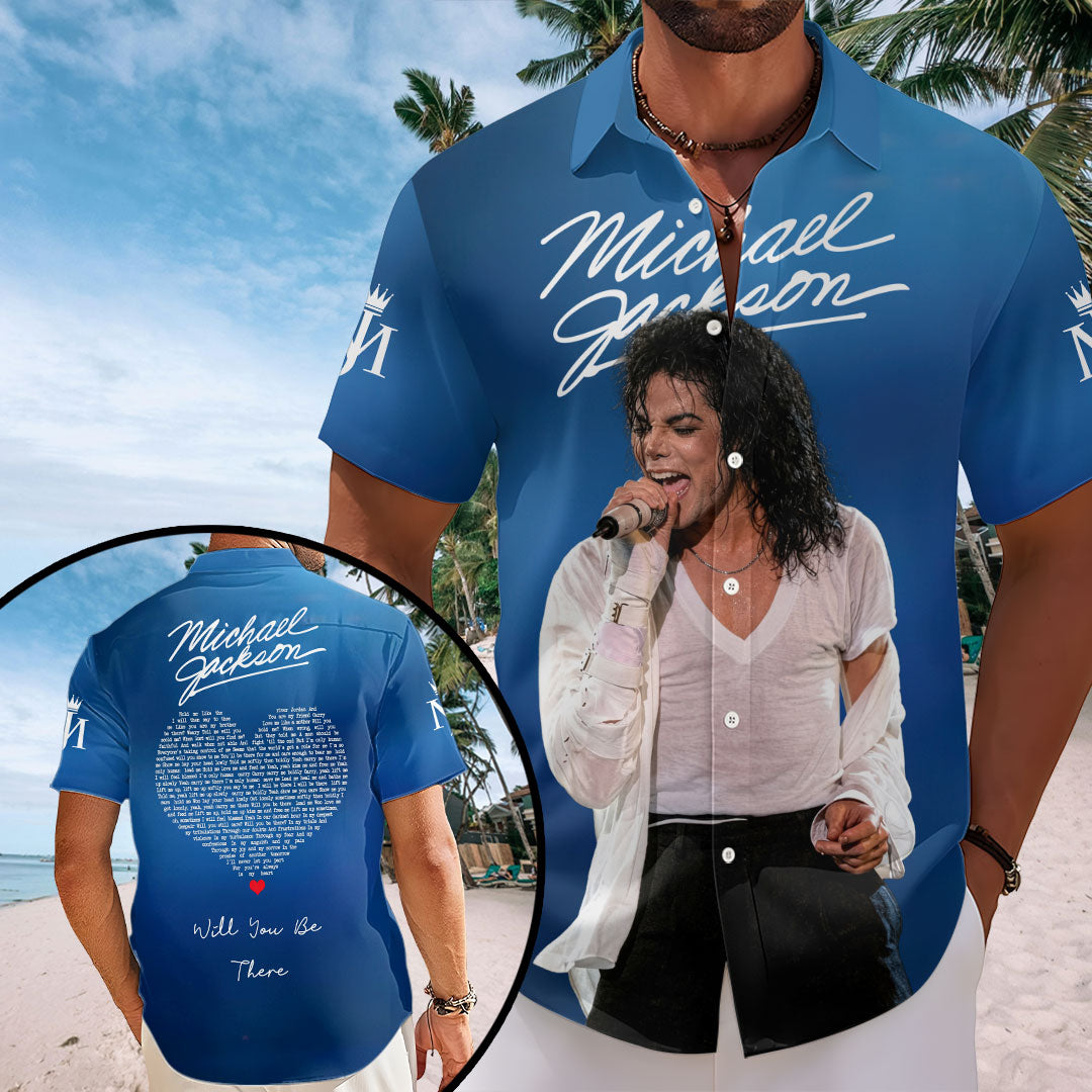 Michael Jackson Short Sleeve Button-Down Shirt – HOATT20201