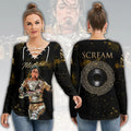 Michael Jackson Women's Long Sleeve Neckline Tie Sweatshirt – HOATT21285