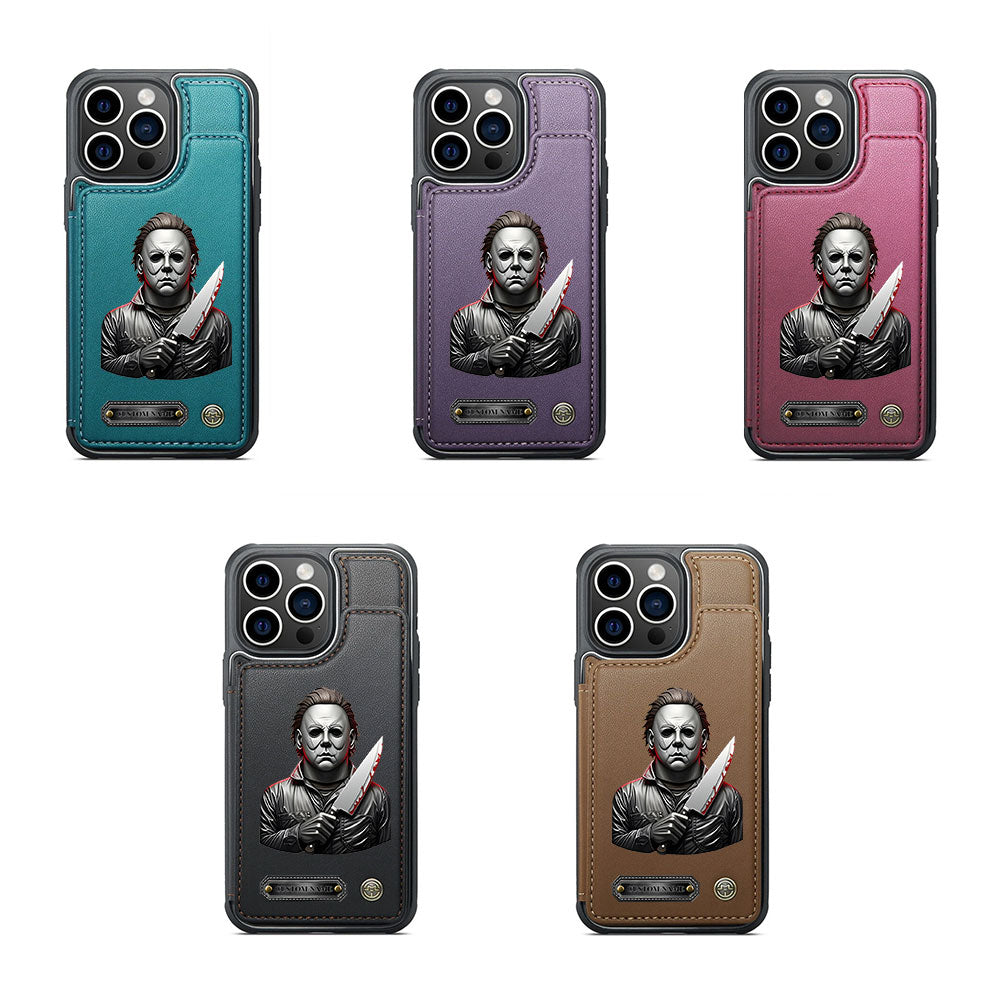 Personalized Michael Myers Leather Wallet Phone Case – TANTN15207