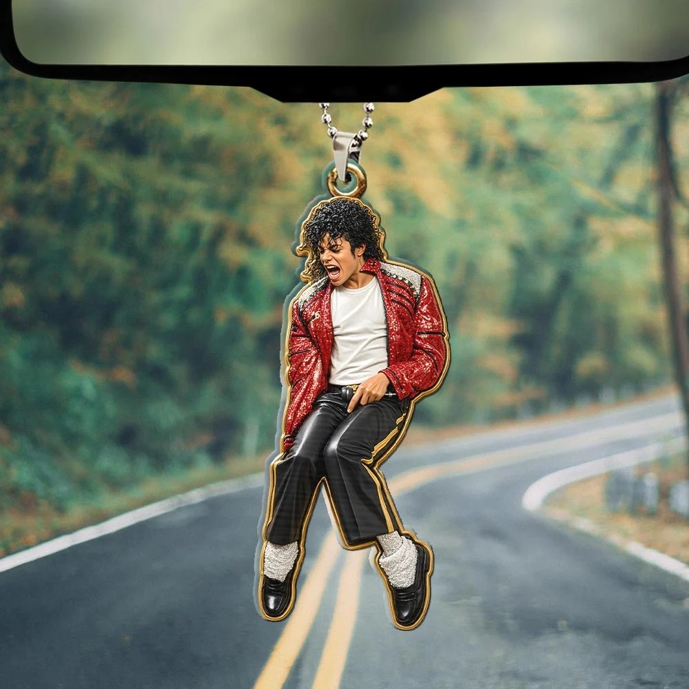 Michael Jackson Custom Shape 2-sided Acrylic Car Ornament – HOATT20686