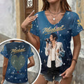 Michael Jackson 3D Women's V-Neck T-Shirt – HOATT20665