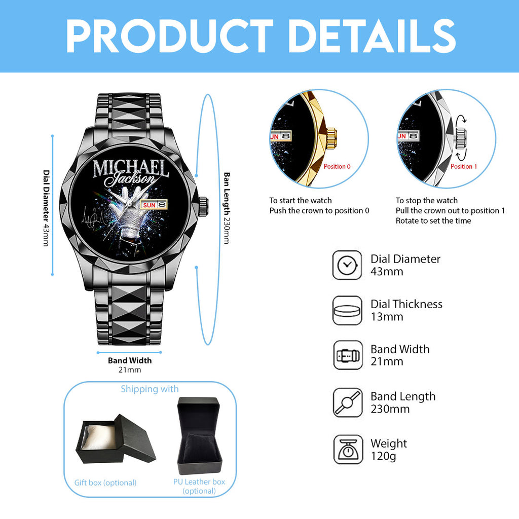 Michael Jackson Alloy Luxury Quartz Watch – TANTN22464