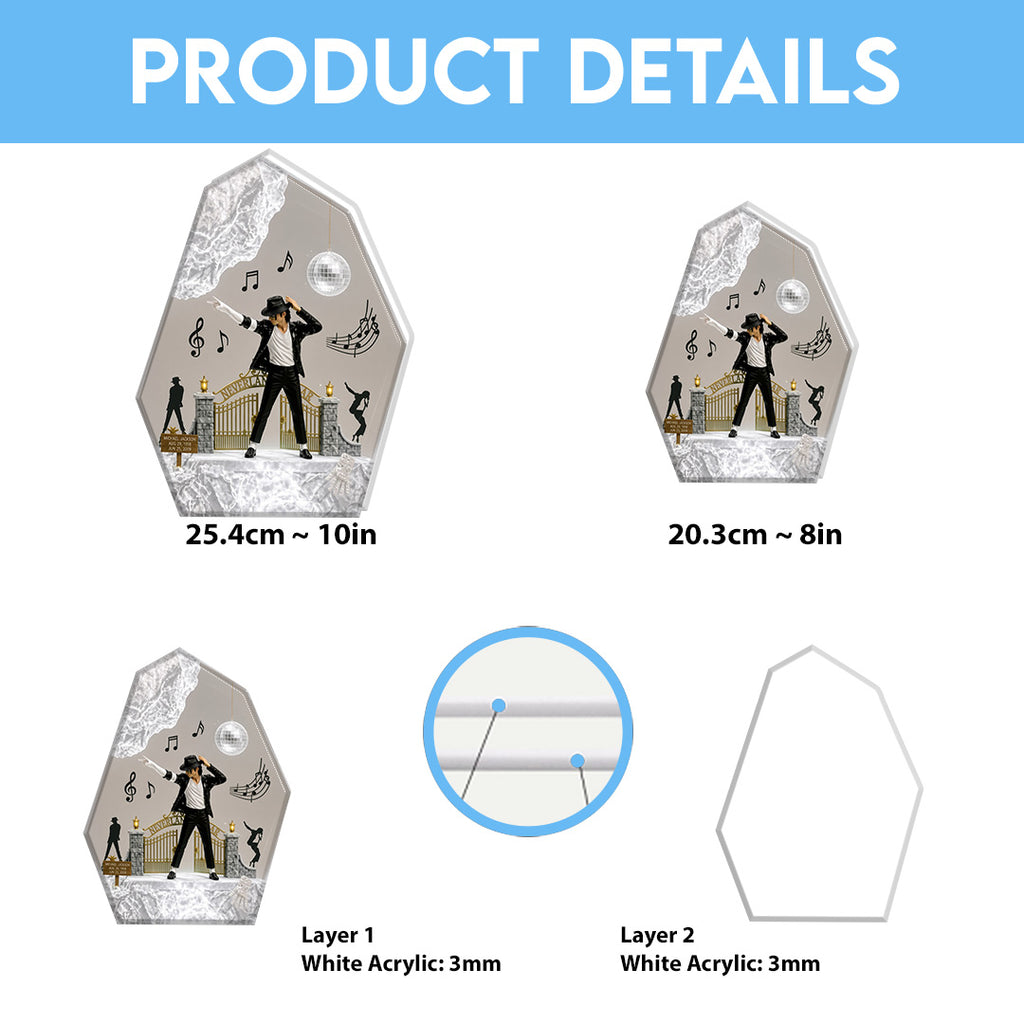 Michael Jackson Custom Shape Acrylic Light Box – TANTN24882