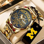 Michigan Wolverines 2026 Men's Basketball National Champions Alloy Luxury Quartz Watch – TANTN22357