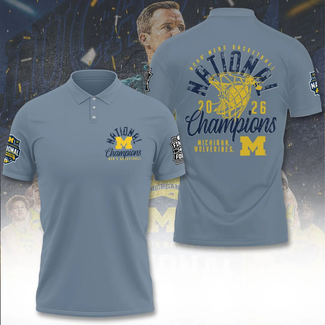 Michigan Wolverines 2026 Men's Basketball National Champions 3D Apparel – TANTN22130