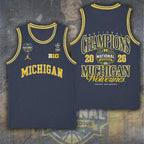 Michigan Wolverines 2026 Men's Basketball National Champions Basketball Jersey – TANTN22327