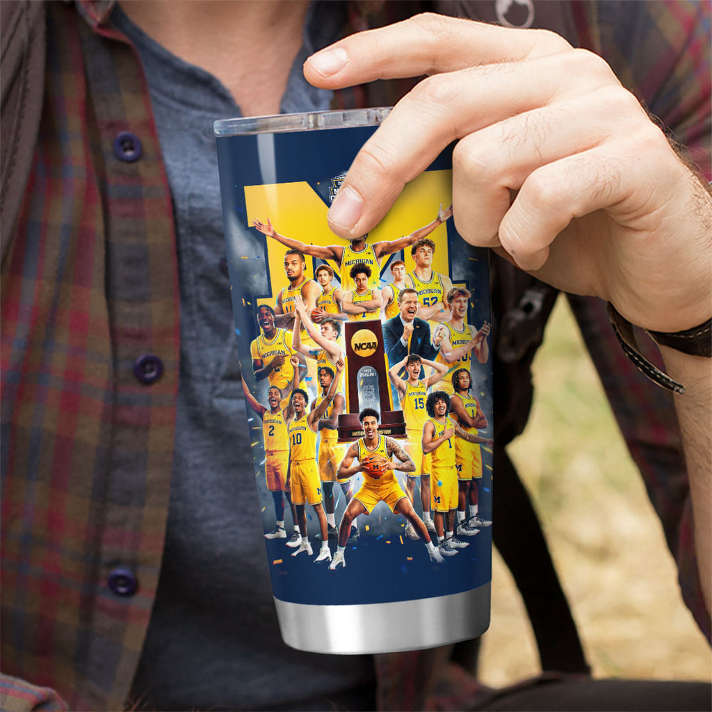 Michigan Wolverines 2026 Men's Basketball National Champions Tumbler Cup – HOATT17227