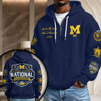 Michigan Wolverines 2026 NCAA Men's Basketball National Champs 3D Unisex Waffle Hoodie – TMTHU5365