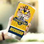 Michigan Wolverines 2026 NCAA Men's Basketball National Champs Tumbler Cup – TMTHU5156
