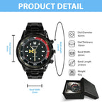Michigan Wolverines Men's Basketball Black Stainless Steel Watch – TMTHU5084