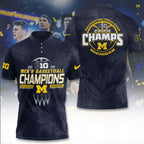 Michigan Wolverines Men's Basketball 2026 Big Ten Champions 3D Apparel – TANTN21271