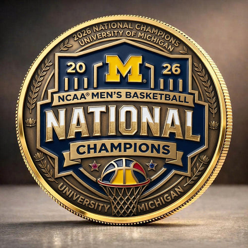 Michigan Wolverines 2026 Men's Basketball National Champions Commemorative Coin – TANTN22162