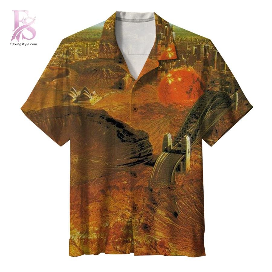 Midnight Oil Red Sails in the Sunset Hawaiian Shirt