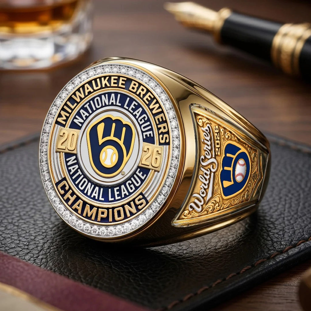 Milwaukee Brewers 2026 National League Champions 3D Engraved Ring – TMTHU10131