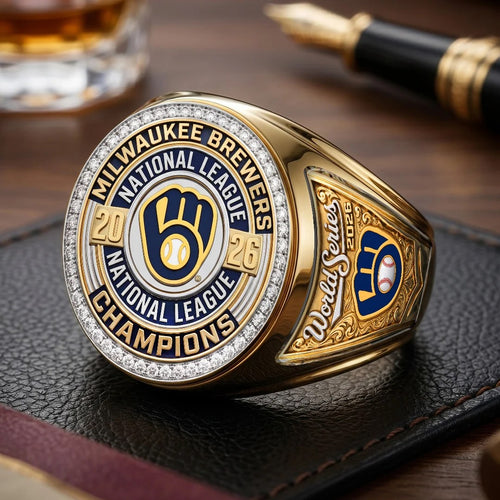 Milwaukee Brewers 2026 National League Champions 3D Engraved Ring – TMTHU10131