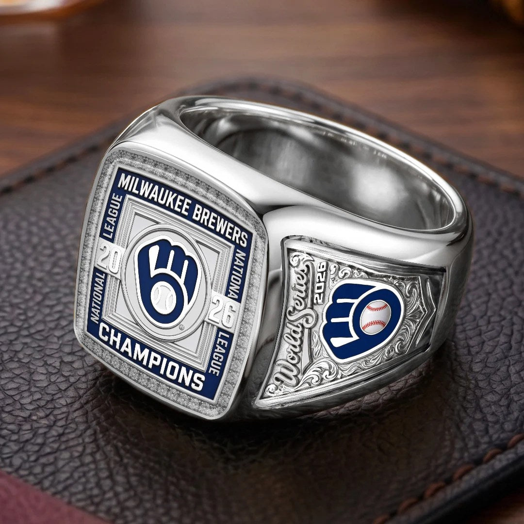Milwaukee Brewers 2026 National League Champions 3D Engraved Ring – TMTHU10131