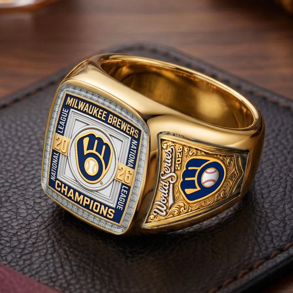 Milwaukee Brewers 2026 National League Champions 3D Engraved Ring – TMTHU10131