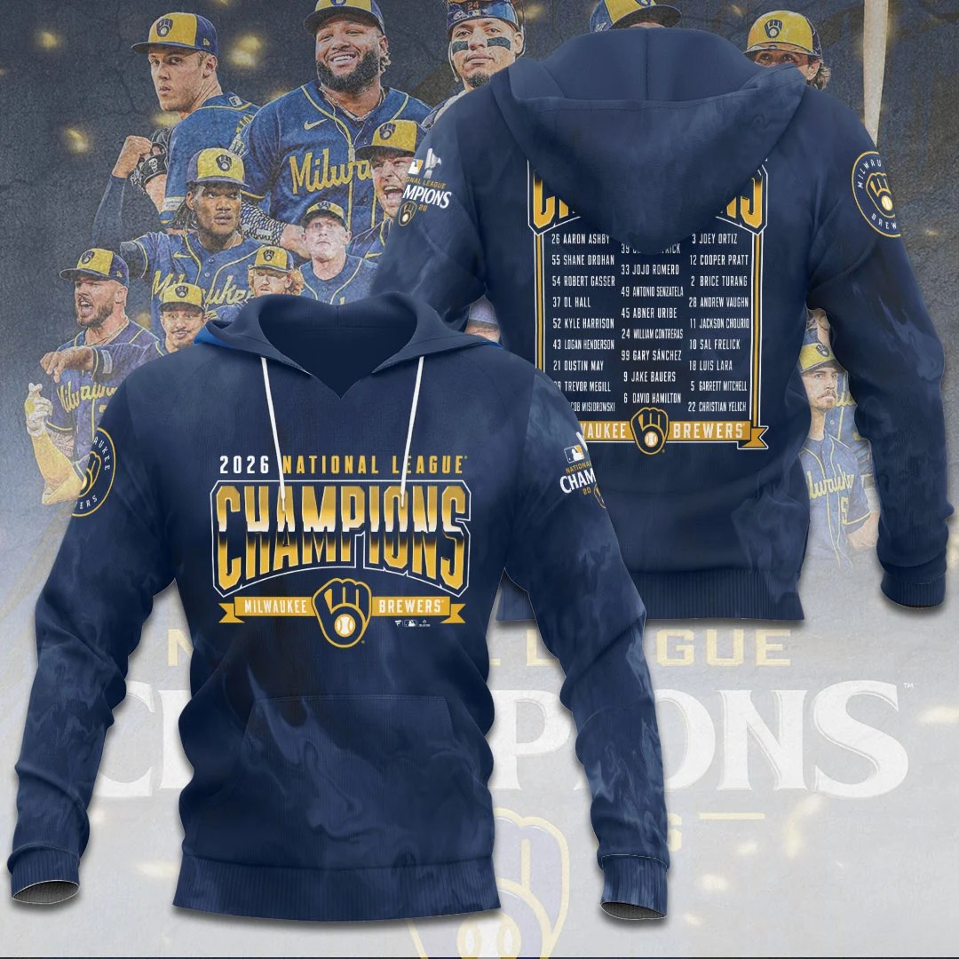 Milwaukee Brewers 2026 National League Champions 3D Apparel – TANTN26260