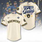 Milwaukee Brewers 2026 National League Champions Baseball Jersey – TANTN26266