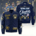 Milwaukee Brewers 2026 National League Champions 3D Bomber Jacket – TANTN26279