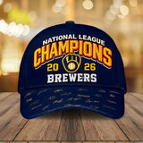 Milwaukee Brewers 2026 National League Champions Classic Cap – TMTHU10140