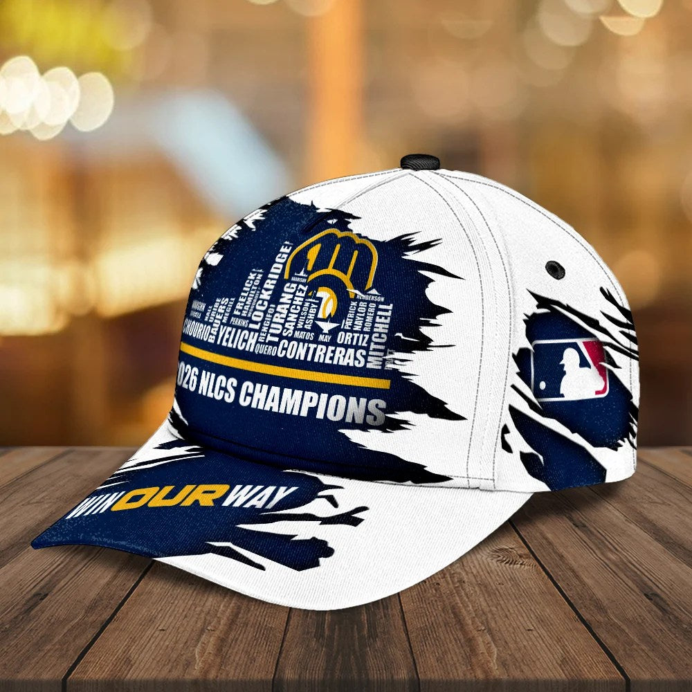 Milwaukee Brewers 2026 National League Champions Classic Cap – MAITM15449